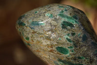 Polished Emerald Mica In Matrix Standing Free Forms x 2 From Mutoko, Zimbabwe