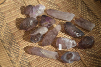 Natural Skeletal Smokey Amethyst Crystals  x 12 From Chiredzi, Zimbabwe