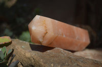 Polished Orange Twist Calcite Tower x 1 From Maevantanana, Madagascar