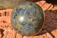 Polished Iolite Water Sapphire Spheres x 2 From Madagascar - TopRock