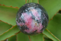 Polished Pink & Black Rhodonite Spheres  x 4 From Madagascar - Toprock Gemstones and Minerals 