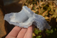 Natural Etched Blue Chalcedony Specimens  x 3 From Nsanje, Malawi