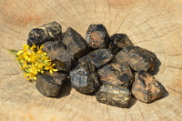 Natural Black Tourmaline Schorl Pieces  x 35 From Zambia - TopRock