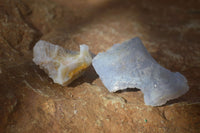 Natural Etched Blue Chalcedony Specimens  x 19 From Nsanje, Malawi