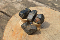 Natural Black Tourmaline Schorl Pieces  x 35 From Zambia - TopRock