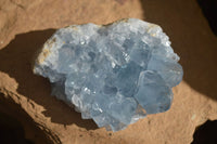 Natural Blue Celestite Crystal Specimens  x 6 From Sakoany, Madagascar