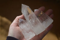 Polished Clear Quartz Crystal Points x 6 From Madagascar