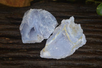 Natural Etched Blue Chalcedony Specimens  x 19 From Nsanje, Malawi