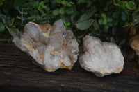 Natural Red Hematoid Quartz Specimens  x 2 From Karoi, Zimbabwe - Toprock Gemstones and Minerals 