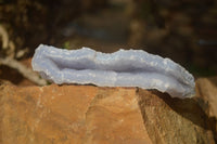 Natural Etched Blue Chalcedony Specimens  x 3 From Nsanje, Malawi