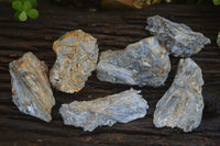 Natural Matrix Kyanite Specimens (One With Garnet) x 6 From Karoi, Zimbabwe - Toprock Gemstones and Minerals 