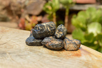 Natural Black Tourmaline Schorl Pieces  x 35 From Zambia - TopRock