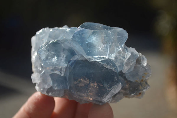 Natural Blue Celestite Crystal Specimens  x 6 From Sakoany, Madagascar