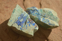 Natural Azurite & Malachite On Dolomite Specimens  x 24 From Kaokoveld, Namibia - Toprock Gemstones and Minerals 