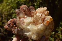 Natural Red Hematoid Phantom Quartz Clusters  x 2 From Karoi, Zimbabwe - TopRock