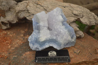 Natural Etched Blue Chalcedony Specimens  x 3 From Nsanje, Malawi