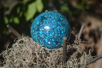 Polished  Conglomerate Chrysocolla Sphere With Azurite & Malachite  x 1 From Congo