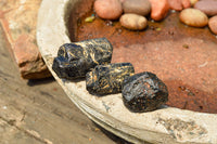 Natural Black Tourmaline Schorl Pieces  x 35 From Zambia - TopRock