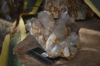 Natural Red Hematoid Quartz Specimens  x 2 From Karoi, Zimbabwe - Toprock Gemstones and Minerals 