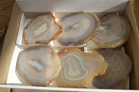 Polished Highly Selected Agate Slices With Stunning Patterns  x 6 From Madagascar