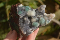 Natural Drusy Coated Ball Malachite On Dolomite Matrix Specimens  x 2 From Likasi, Congo