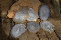 Polished Highly Selected Agate Slices With Stunning Patterns  x 6 From Madagascar