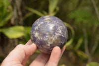 Polished Purple Lepidolite Mica Spheres  x 6 From Madagascar - TopRock