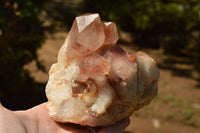 Natural Red Hematoid Phantom Quartz Clusters  x 2 From Karoi, Zimbabwe - TopRock