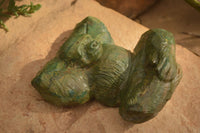 Polished  Green Verdite Gorilla Carving  x 1 From Zimbabwe