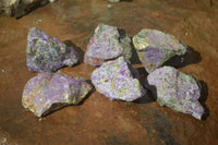 Natural Rough Stichtite Cobbed Specimens  x 6 From Barberton, South Africa - Toprock Gemstones and Minerals 