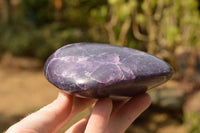 Polished Deep Dark and Light Purple Lepidolite Mica Free Forms  x 3 From Zimbabwe - TopRock