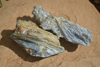 Natural Matrix Kyanite Specimens (One With Garnet) x 6 From Karoi, Zimbabwe - Toprock Gemstones and Minerals 