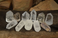 Polished Clear Quartz Crystal Points x 12 From Madagascar