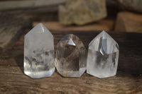 Polished Clear Quartz Crystal Points x 12 From Madagascar