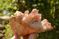 Natural Red Hematoid Phantom Quartz Clusters  x 2 From Karoi, Zimbabwe - TopRock