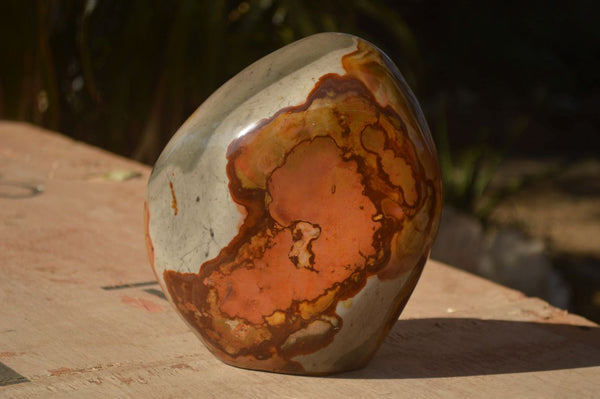 Polished  Large Polychrome / Picasso Jasper Standing Free Form  x 1 From Madagascar