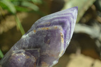 Polished "Witches Hat" Chevron Amethyst Crystals  x 6 From Zambia - Toprock Gemstones and Minerals 