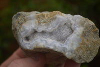 Natural Blue Lace Agate Geode Specimens  x 12 From Malawi - TopRock