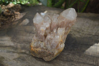 Natural Cascading White Phantom Smokey Quartz Cluster  x 1 From Congo - Toprock Gemstones and Minerals 