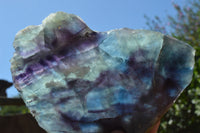 Polished Watermelon Fluorite Slices x 3 From Uis, Namibia - TopRock