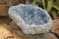 Natural Extra Large Blue Celestite Geode Specimen  x 1 From Sakoany, Madagascar