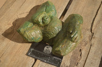 Polished  Green Verdite Gorilla Carving  x 1 From Zimbabwe