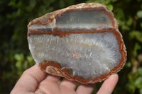 Polished One Side Polished Agate Free Forms  x 2 From Southern Africa