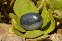 Polished Blue Lazulite Palm Stones  x 12 From Madagascar - TopRock