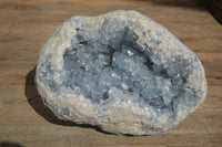 Natural Large Blue Celestite Geode With Gemmy Centred Crystals  x 1 From Sakoany, Madagascar