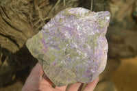 Natural Rough Stichtite & Serpentine Specimens x 3 From Barberton, South Africa