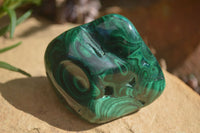 Polished Malachite Free Forms With Stunning Flower & Banding Patterns x 6 From Congo - Toprock Gemstones and Minerals 