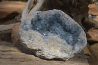 Natural Large Blue Celestite Geode With Gemmy Centred Crystals  x 1 From Sakoany, Madagascar