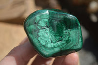 Polished Malachite Free Forms With Stunning Flower & Banding Patterns x 6 From Congo - Toprock Gemstones and Minerals 