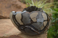 Polished Septerye Sauvage "Dragons Egg" Geode x 1 From Mahajanga, Madagascar - TopRock